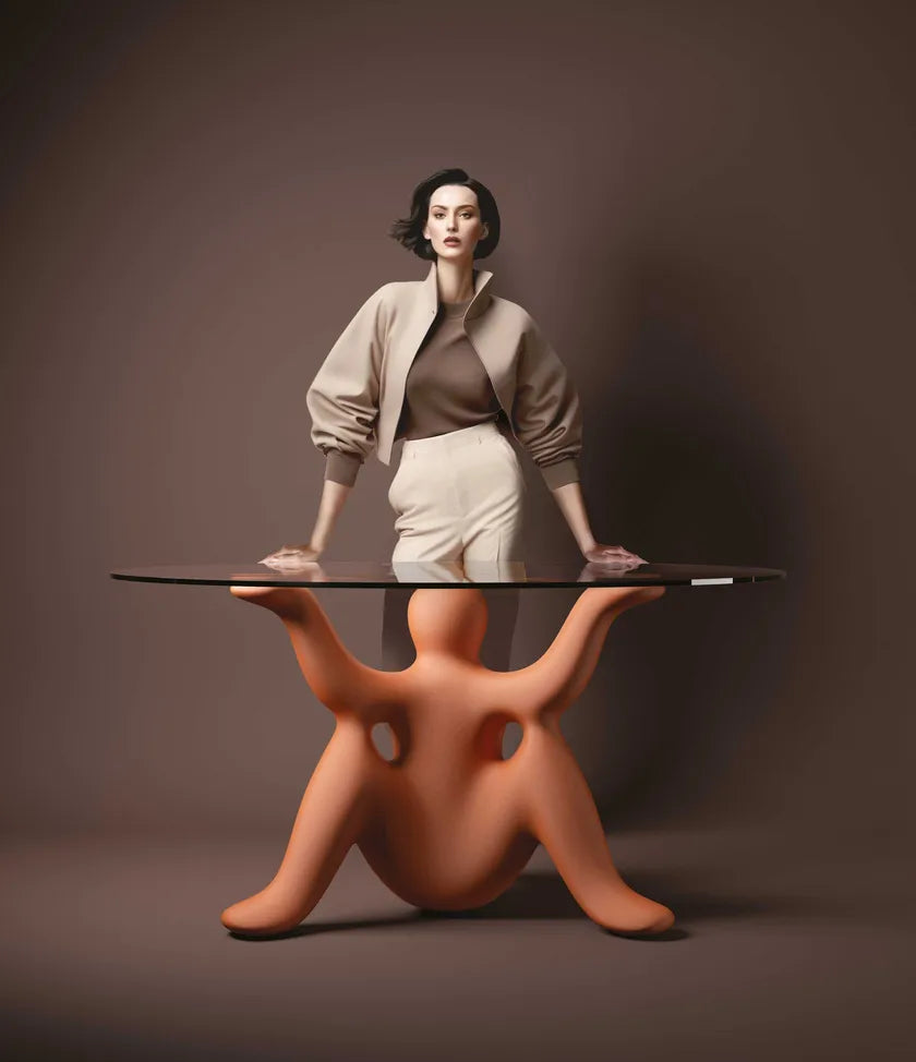 HELPYOURSELF round table terracotta