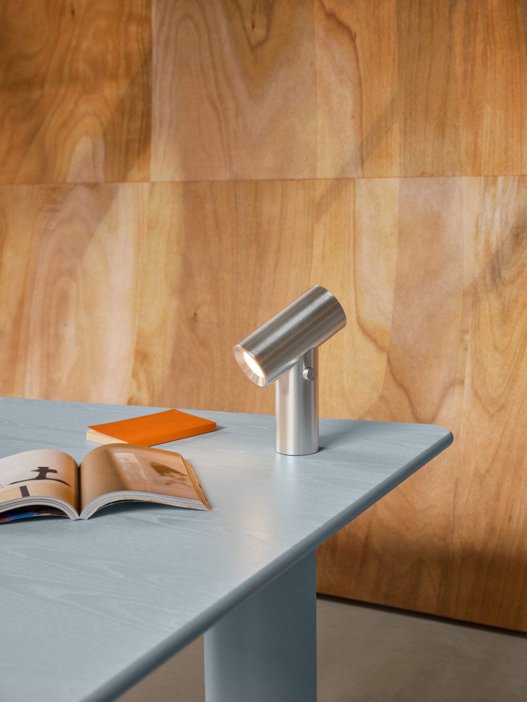 Draagbare lamp BEAM gepolijst aluminium