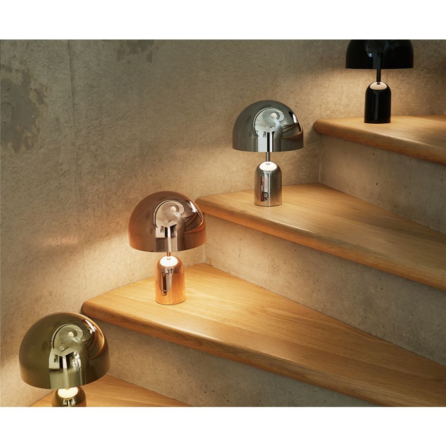 Lampa przenośna BELL miedziany – styl minimalistyczny