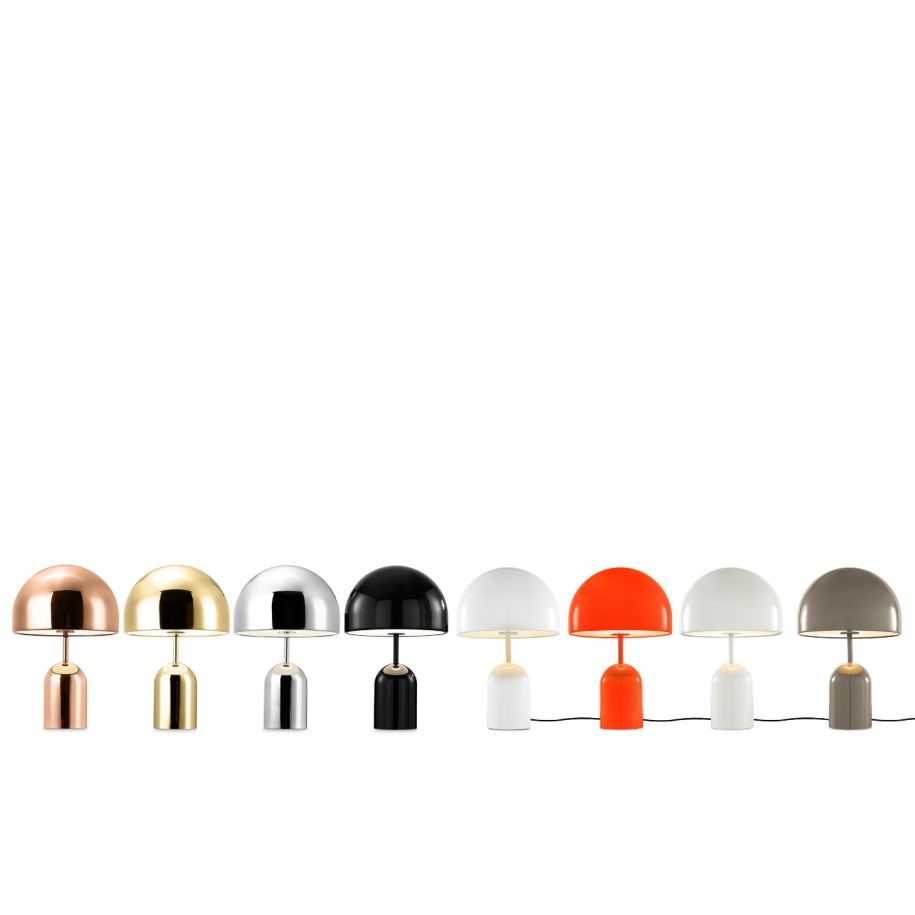 Glockentischlampe Orange