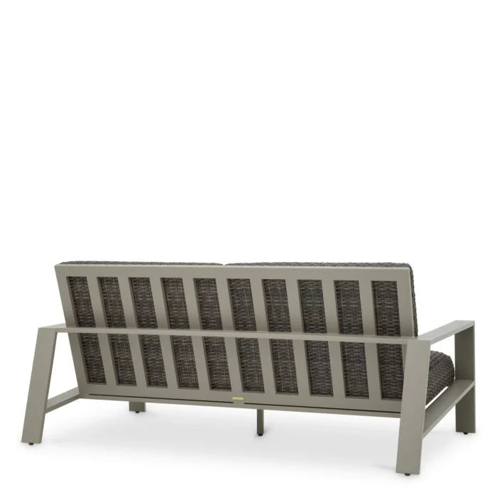BELLE VUE Outdoor Sofa Gray Rattan