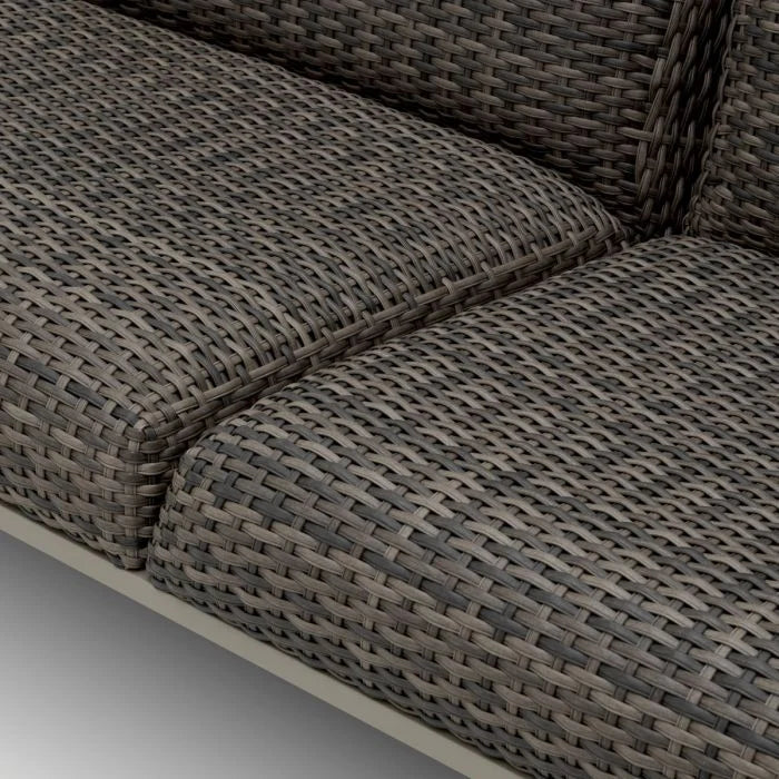 BELLE VUE Outdoor Sofa Gray Rattan