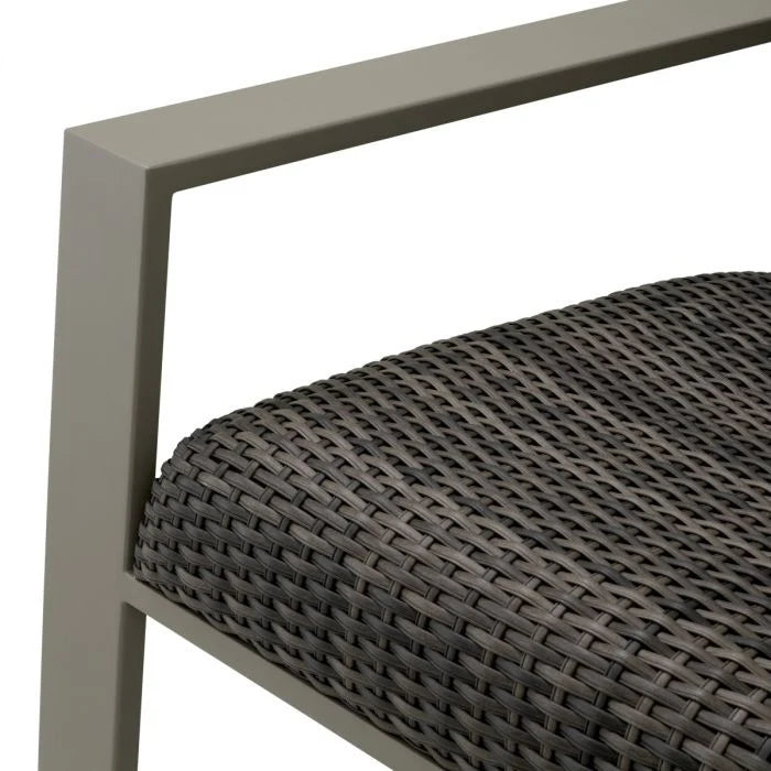 BELLE VUE Outdoor Sofa Gray Rattan