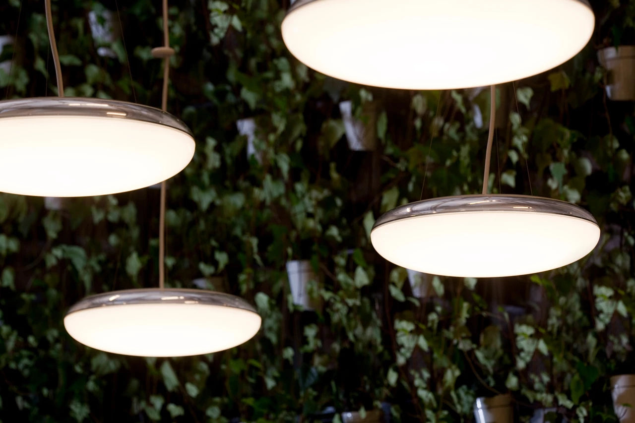 Hanglamp SILVERBACK wit met zilver