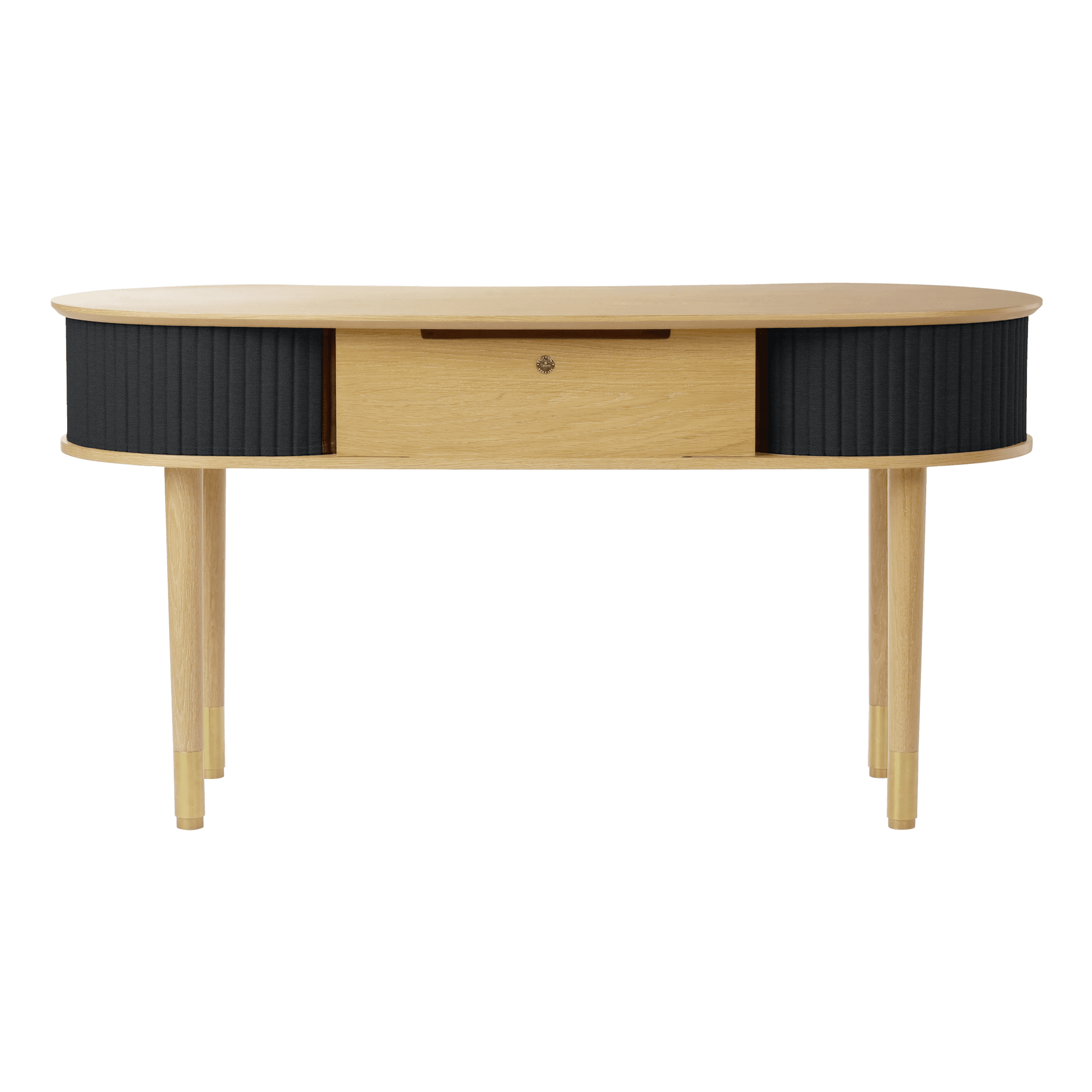 Biurko AUDACIOUS antracytowy z dębem UMAGE Eye on Design