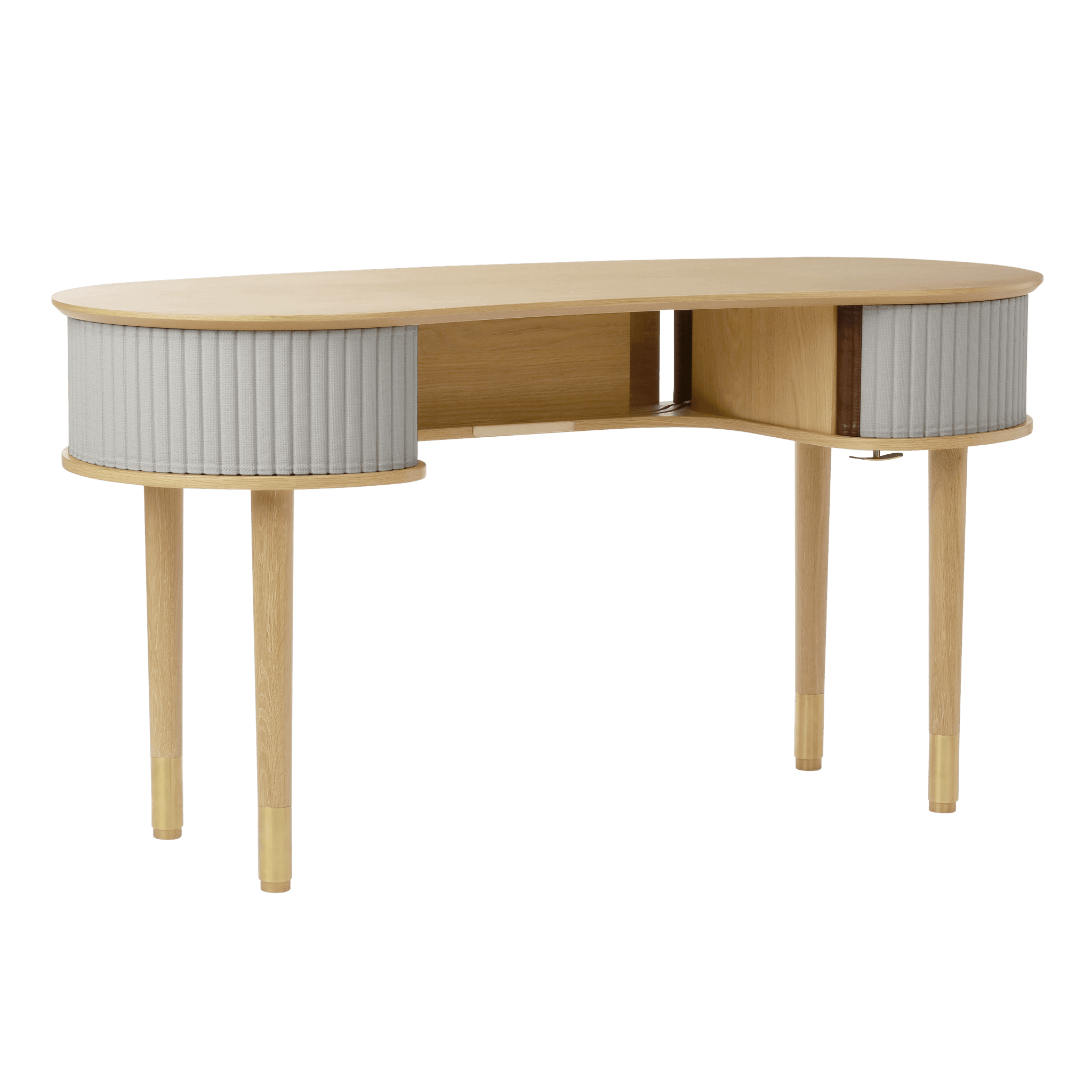 Biurko AUDACIOUS baby blue z dębem UMAGE Eye on Design