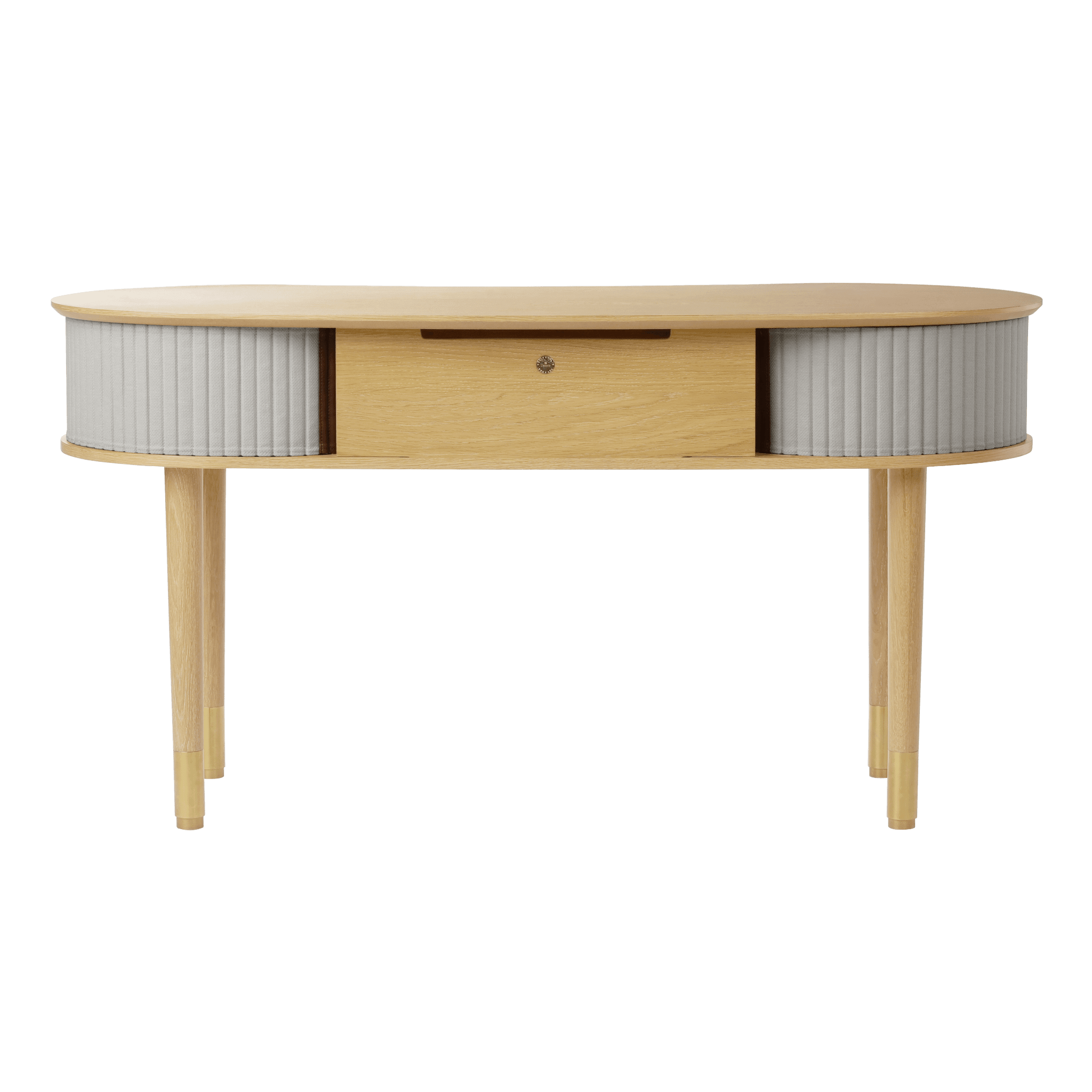 Biurko AUDACIOUS baby blue z dębem UMAGE Eye on Design