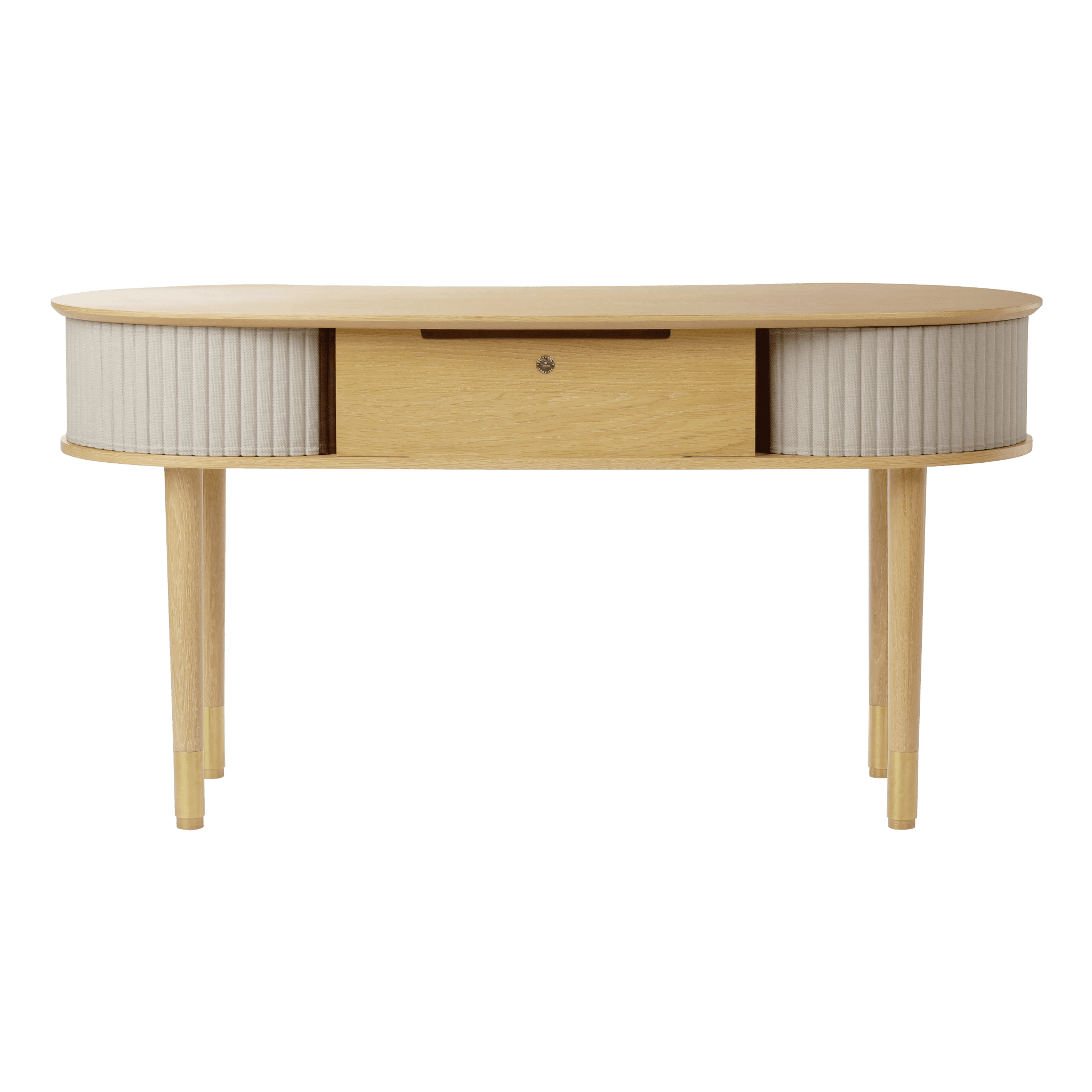 Biurko AUDACIOUS beżowy z dębem UMAGE Eye on Design