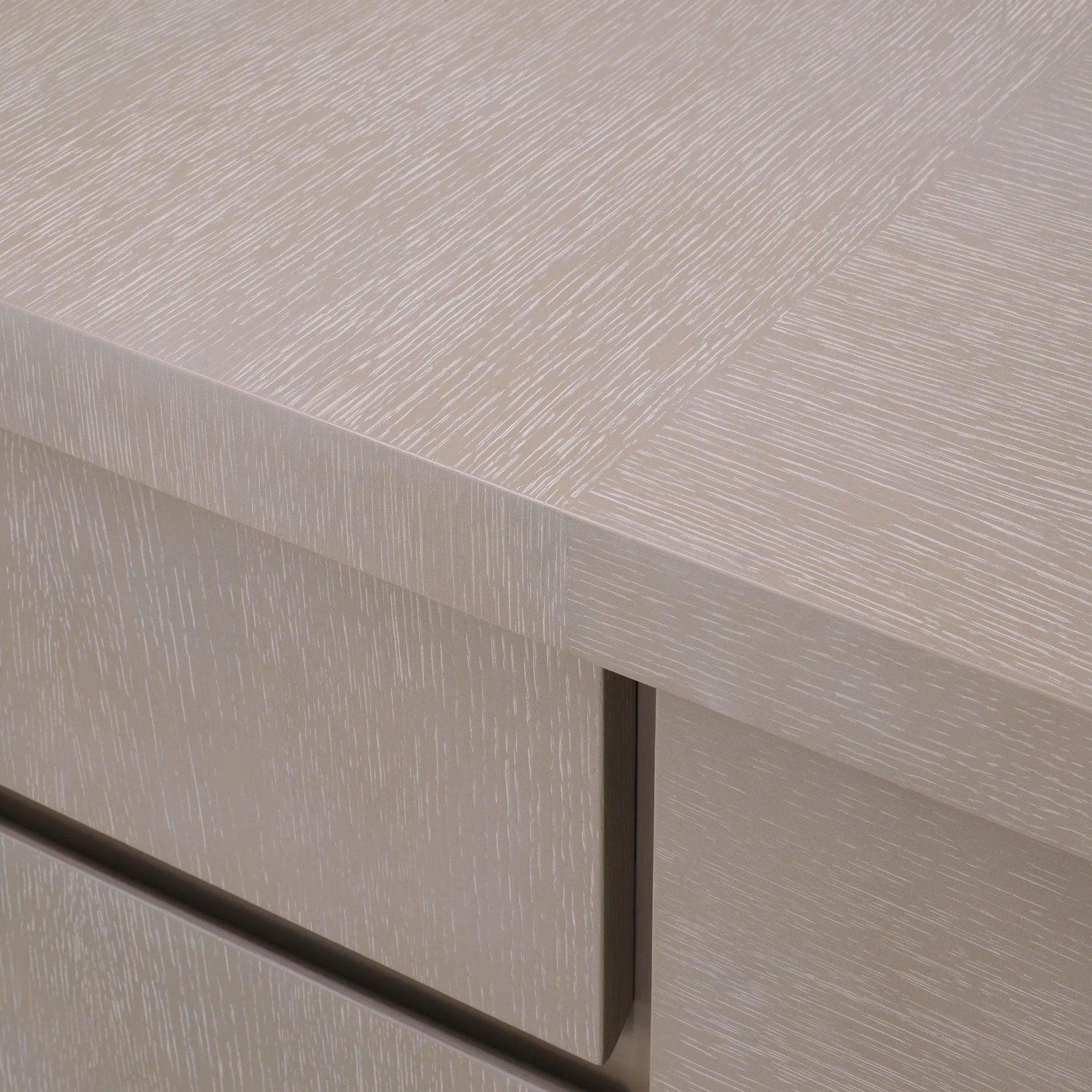 Biurko CROSBY szary fornir dębowy Eichholtz Eye on Design