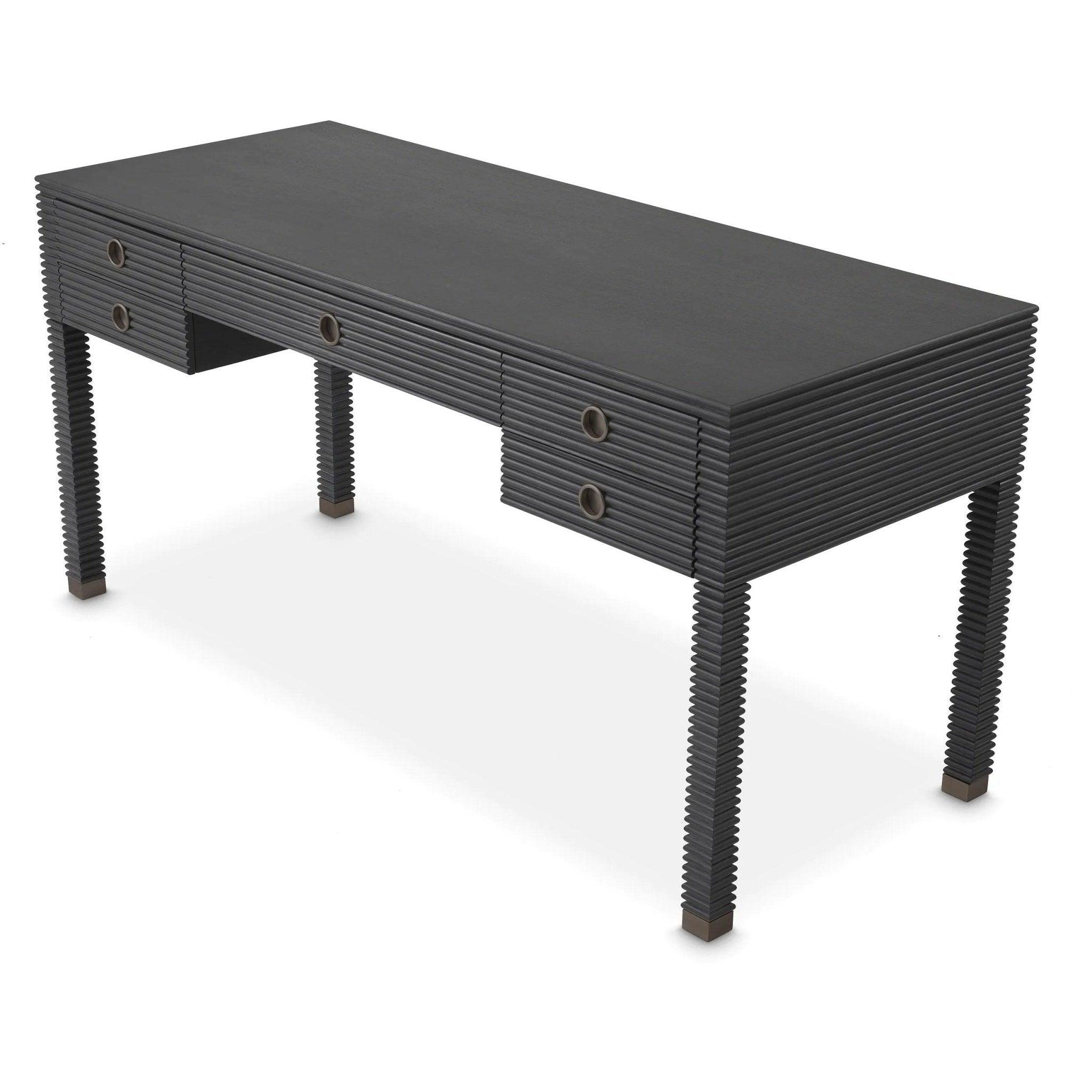 Biurko DIMITRIOS grafitowy fornir dębowy Eichholtz Eye on Design