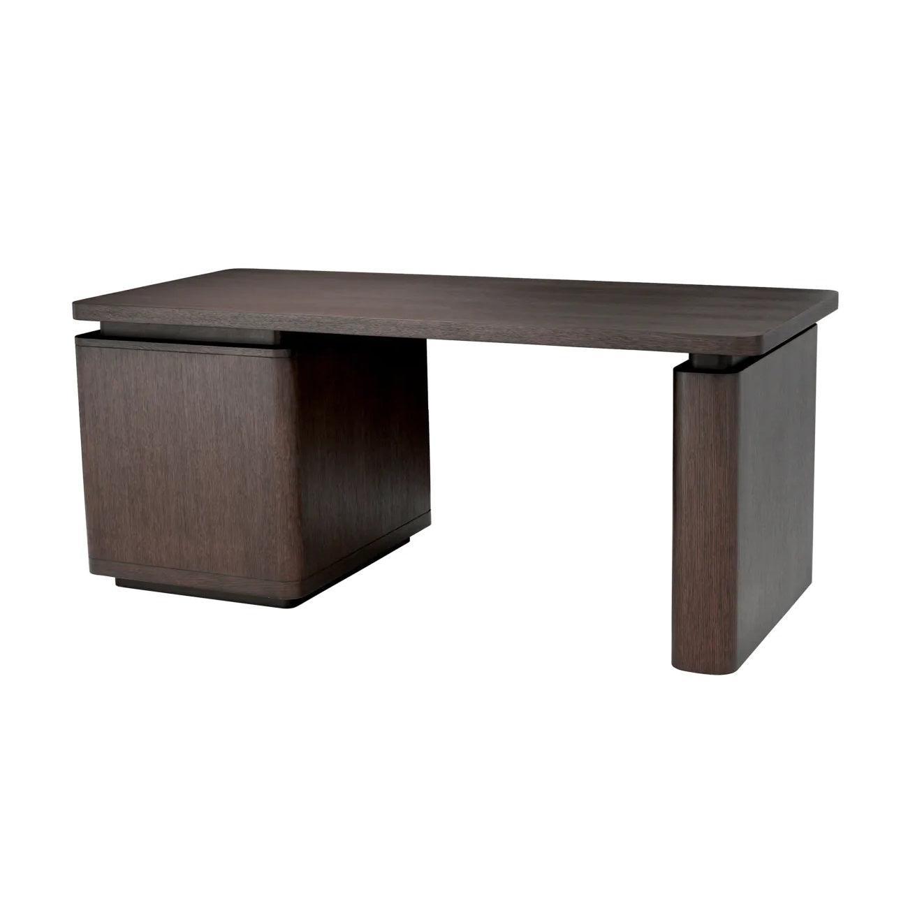 Biurko MODESTO ciemnobrązowy dąb mokka Eichholtz Eye on Design