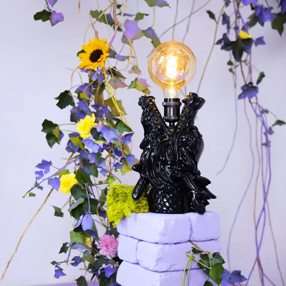 Tafellamp DRAGONIZED BASTERD zwart