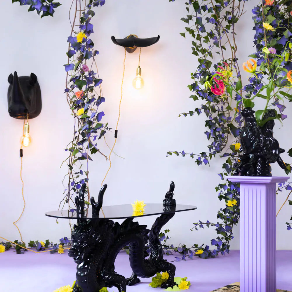 Wandlamp DE STAART VOLGT zwart