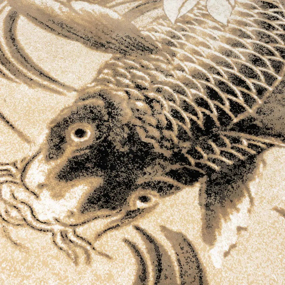 Vloerkleed LEGEND OF KOI CARPET beige-grijs