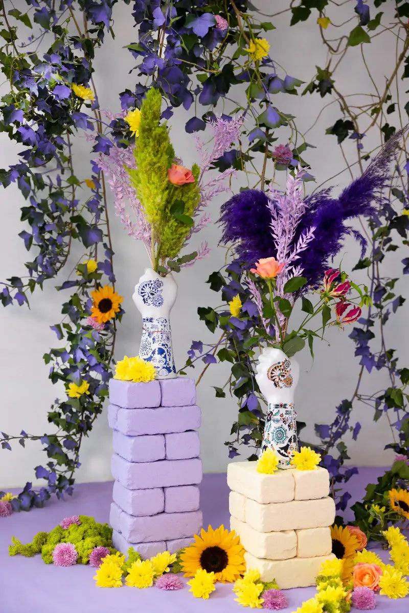 Vaas LIBERTY MATTERS witte keramiek