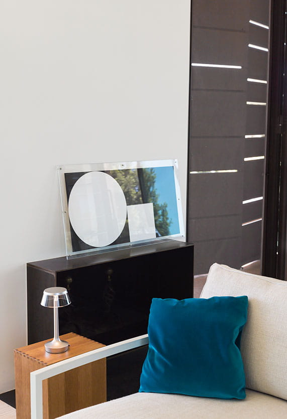 Draagbare lamp BON JOUR UNPLUGGED verchroomd met transparante kap