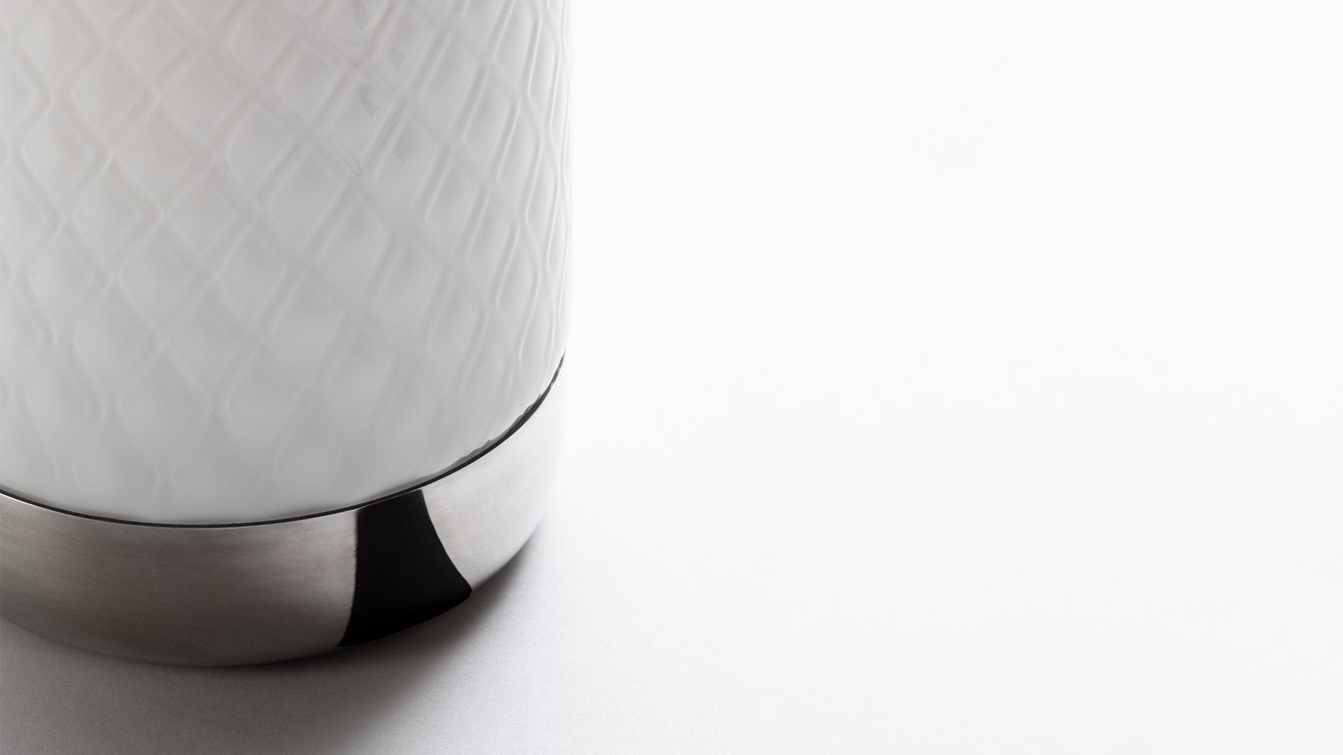 Draagbare lamp BONTA PLATE wit met grijs