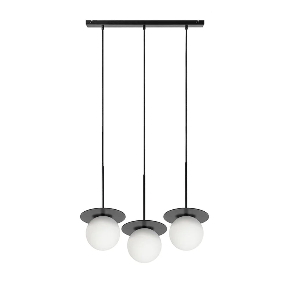 Pendelleuchte BORRA 3L schwarz