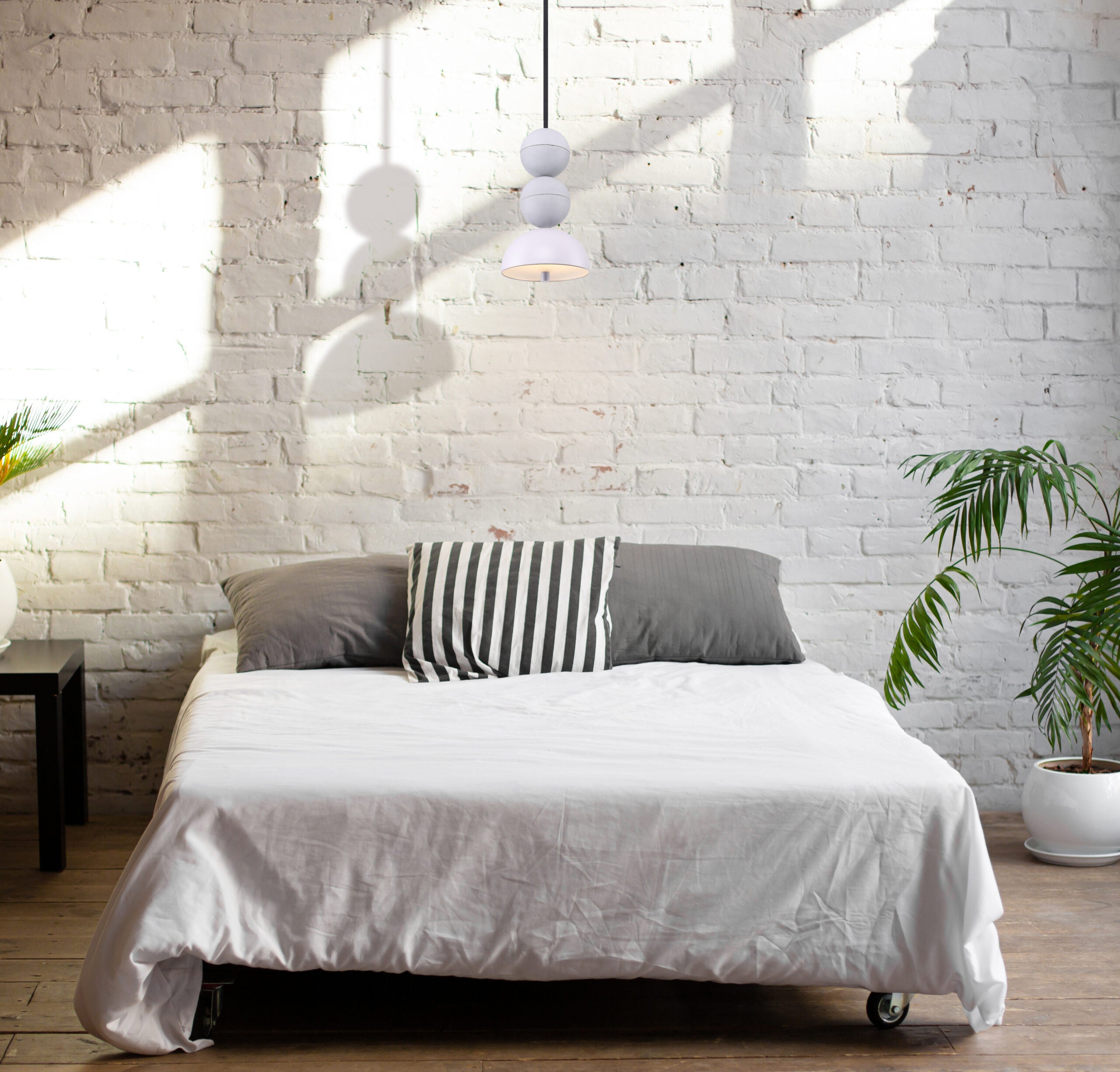 Hanglamp BOSFOR VELVET beton met fluweel