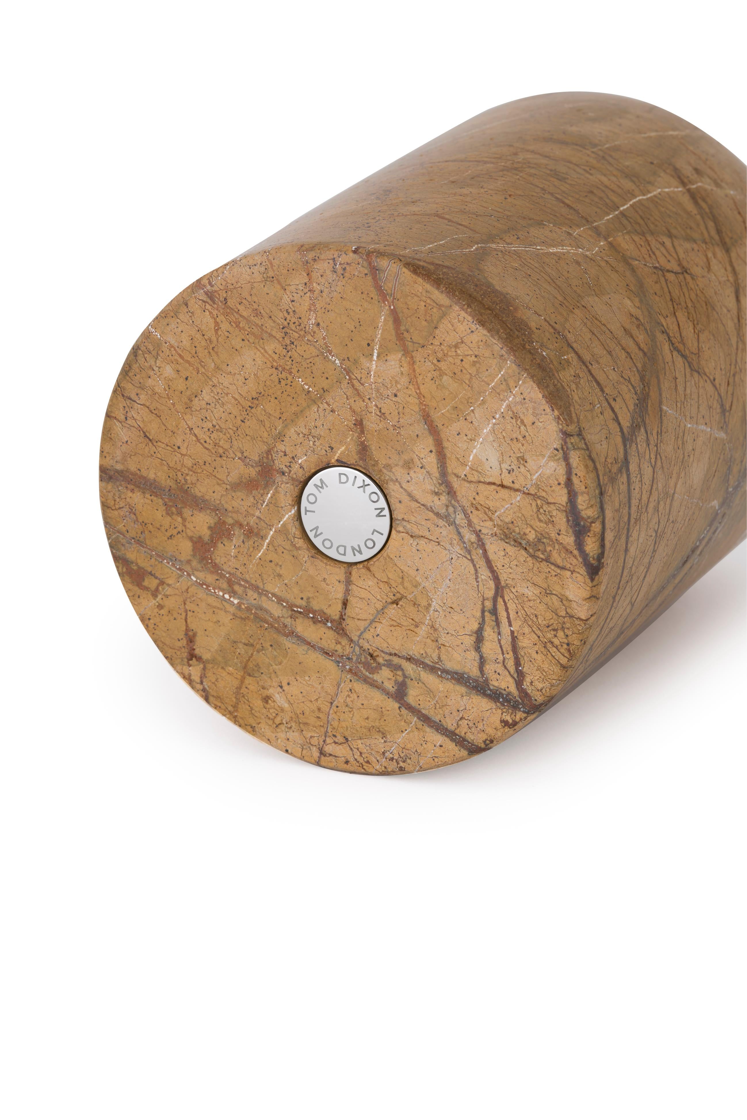 Wazon BOULDER brązowy marmur forest