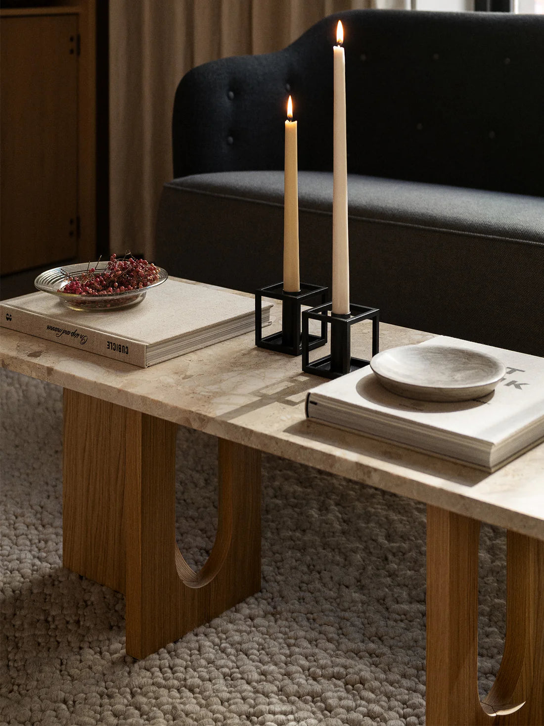 KUBUS Brown Candle Holder