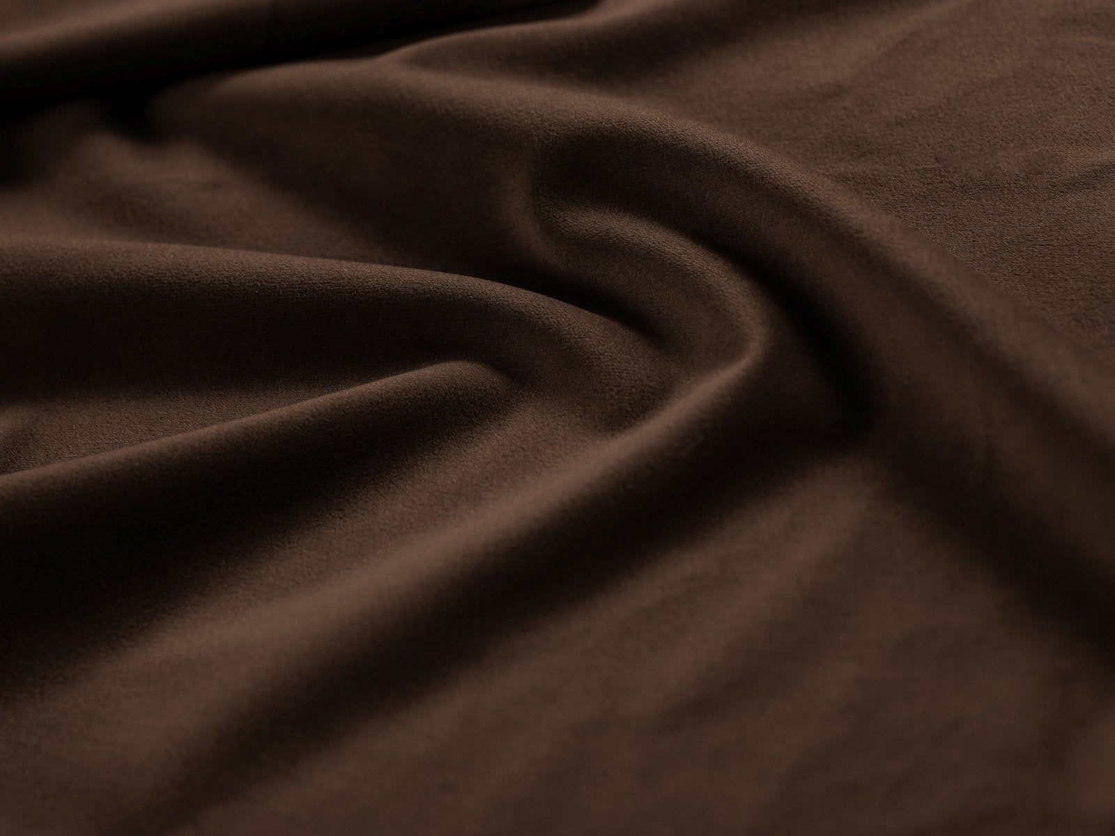 Sofa van fluweel 3-zits GEORGIA chocolade