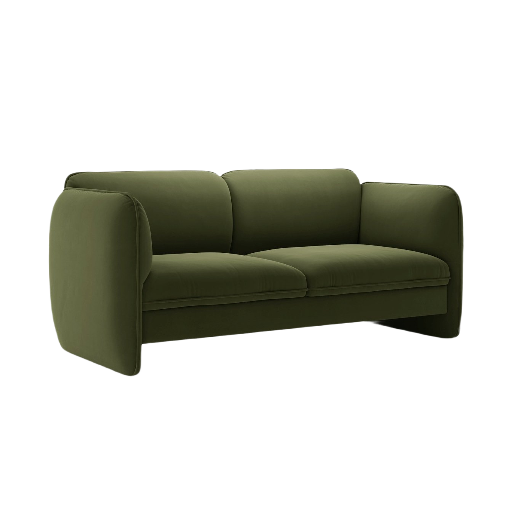 Velvet 2-Seater Sofa GEORGIA Green