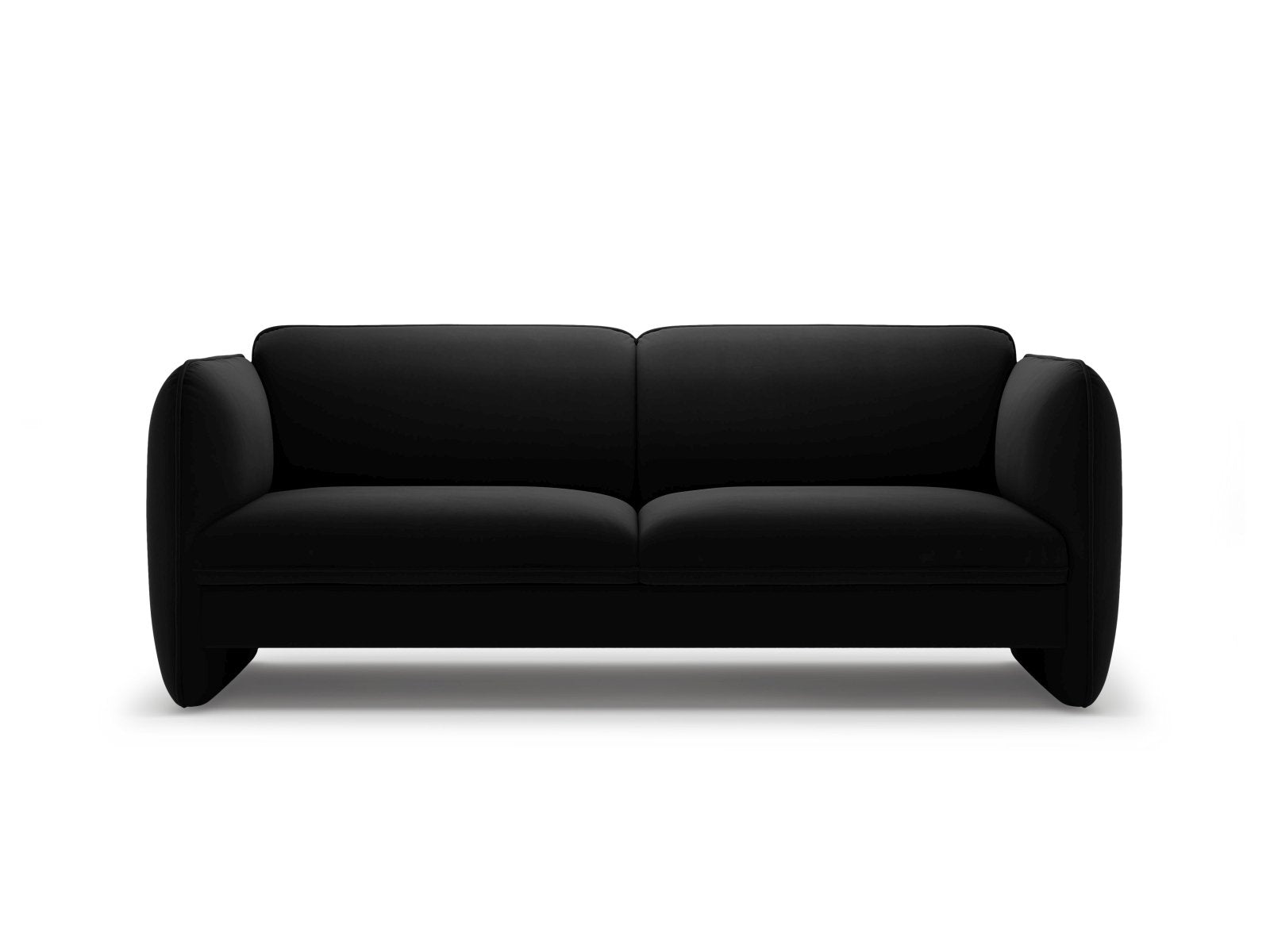 Sofa van fluweel 3-zits GEORGIA zwart