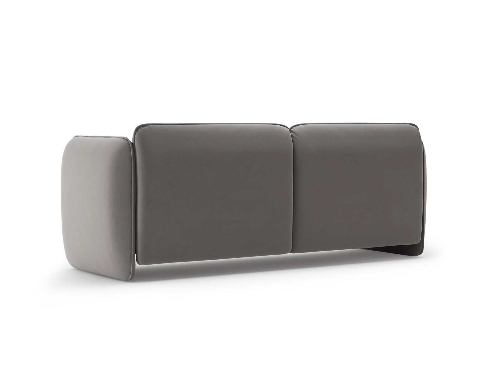 Velvet 3-Seater Sofa GEORGIA Dark Gray