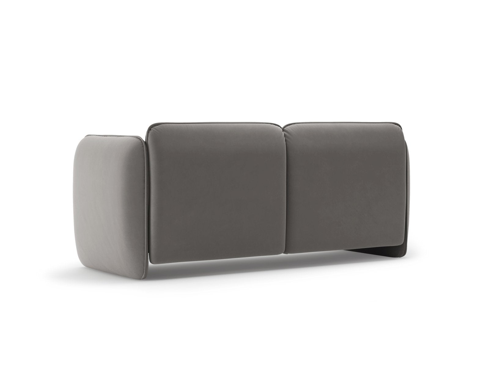 Sofa aus Samt 2-sitzig GEORGIA dunkelgrau