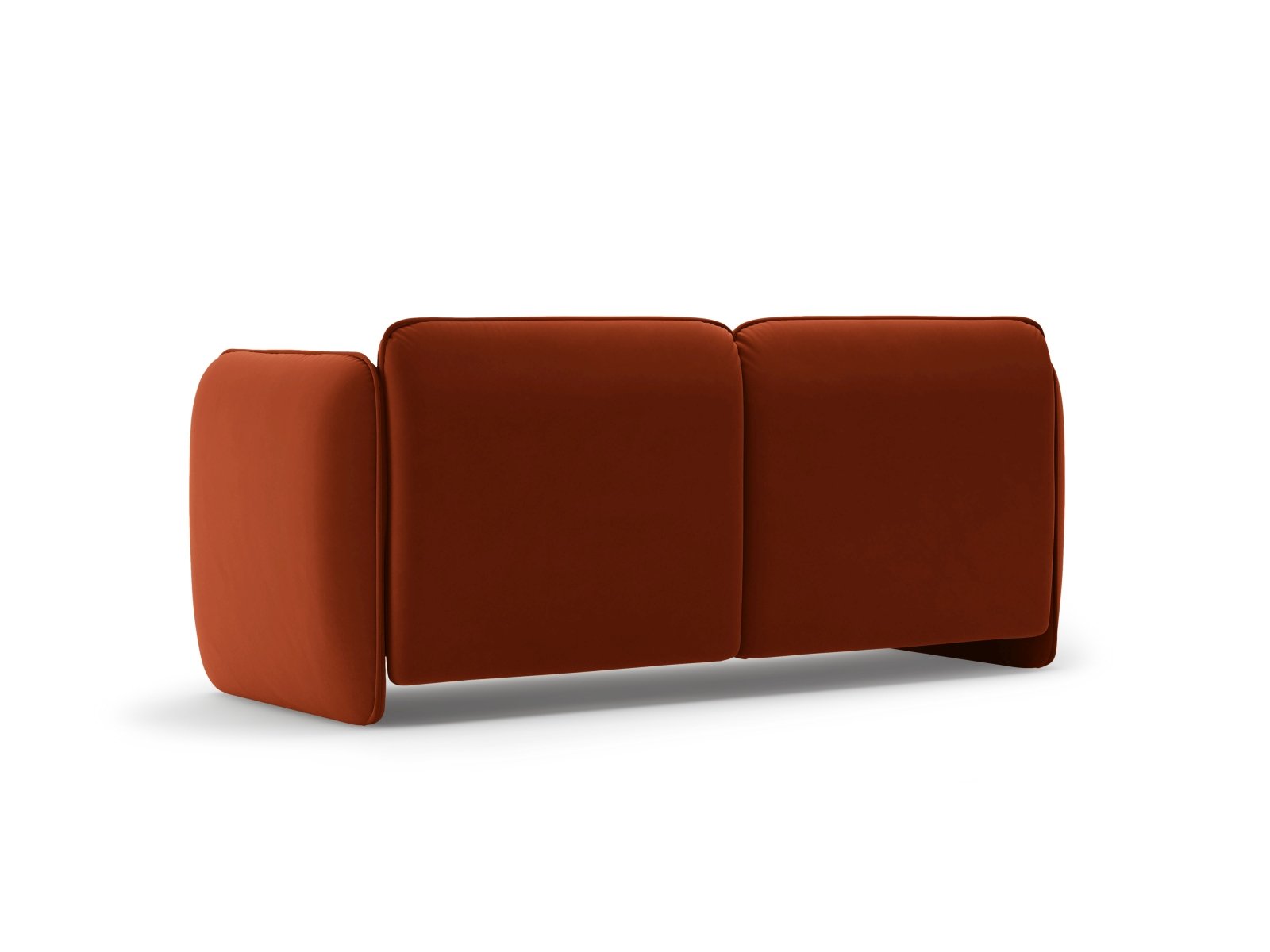 Velvet 2-Seater Sofa GEORGIA Chestnut