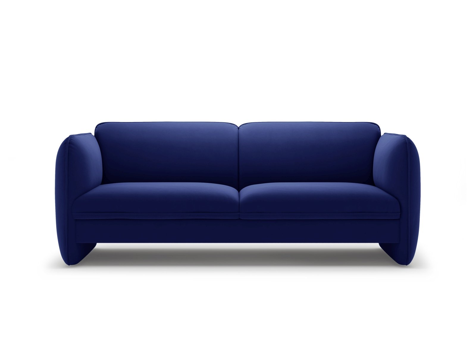 Sofa van fluweel 3-zits GEORGIA kobaltblauw
