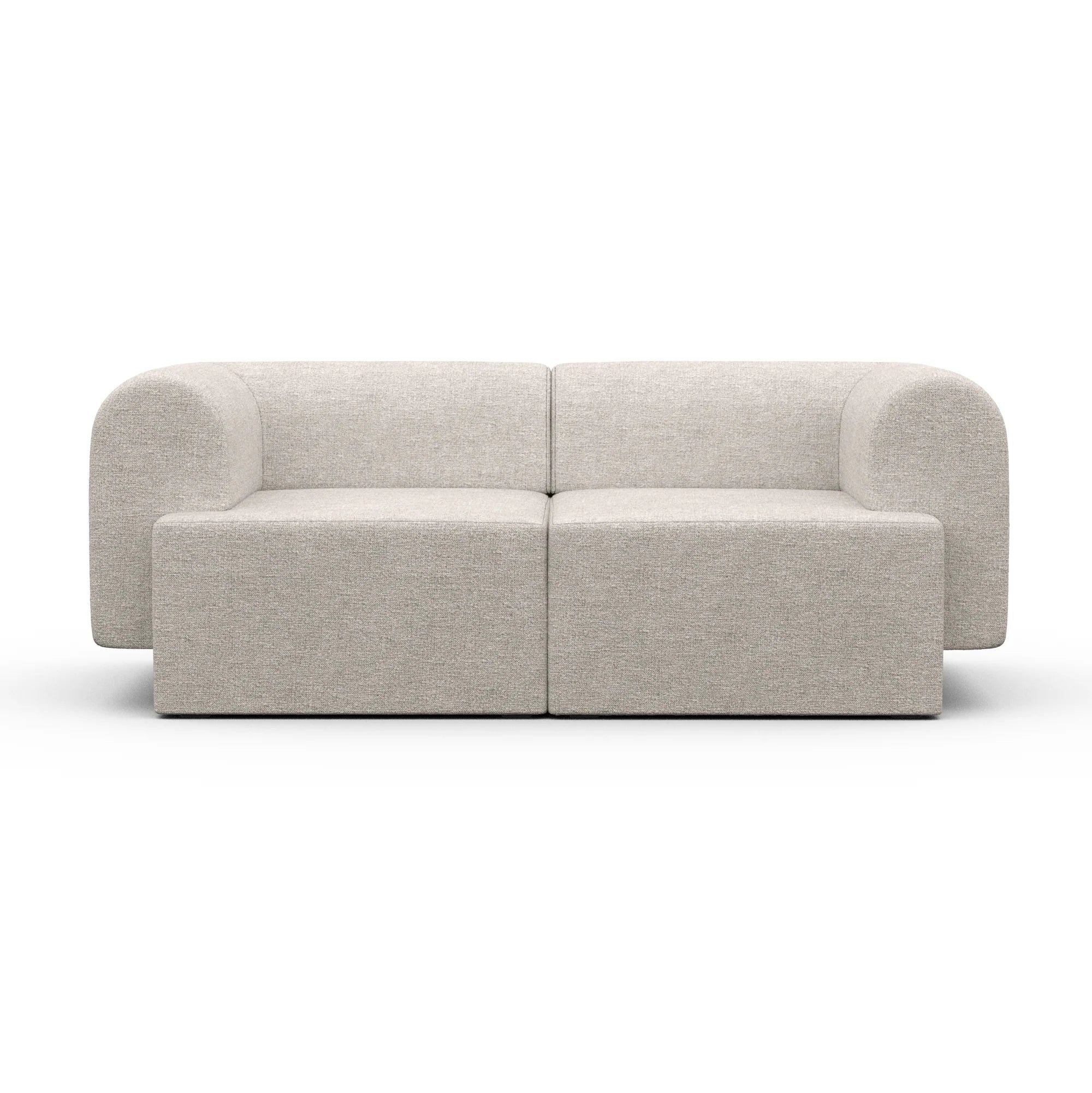 2-Seater Sofa TORI Light Gray