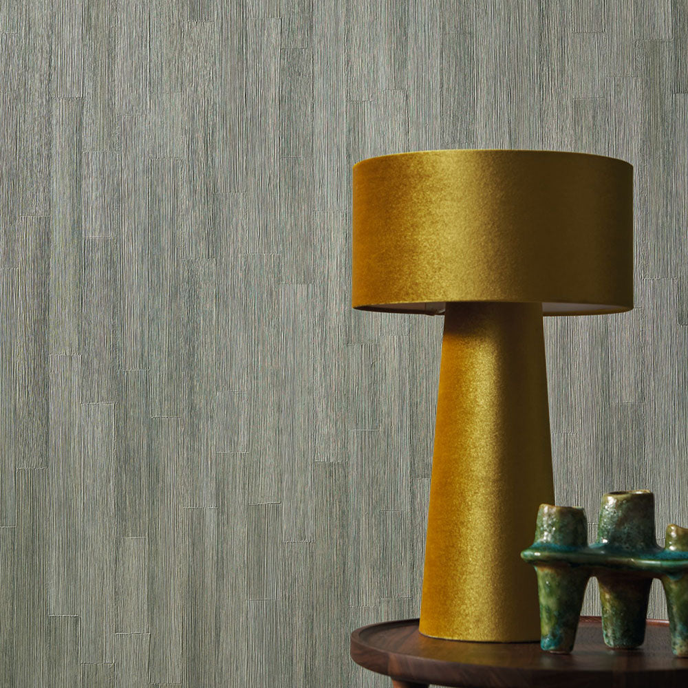 Structuurtapijt dat houten planken imiteert SAPELLI - DONKERBLAUW