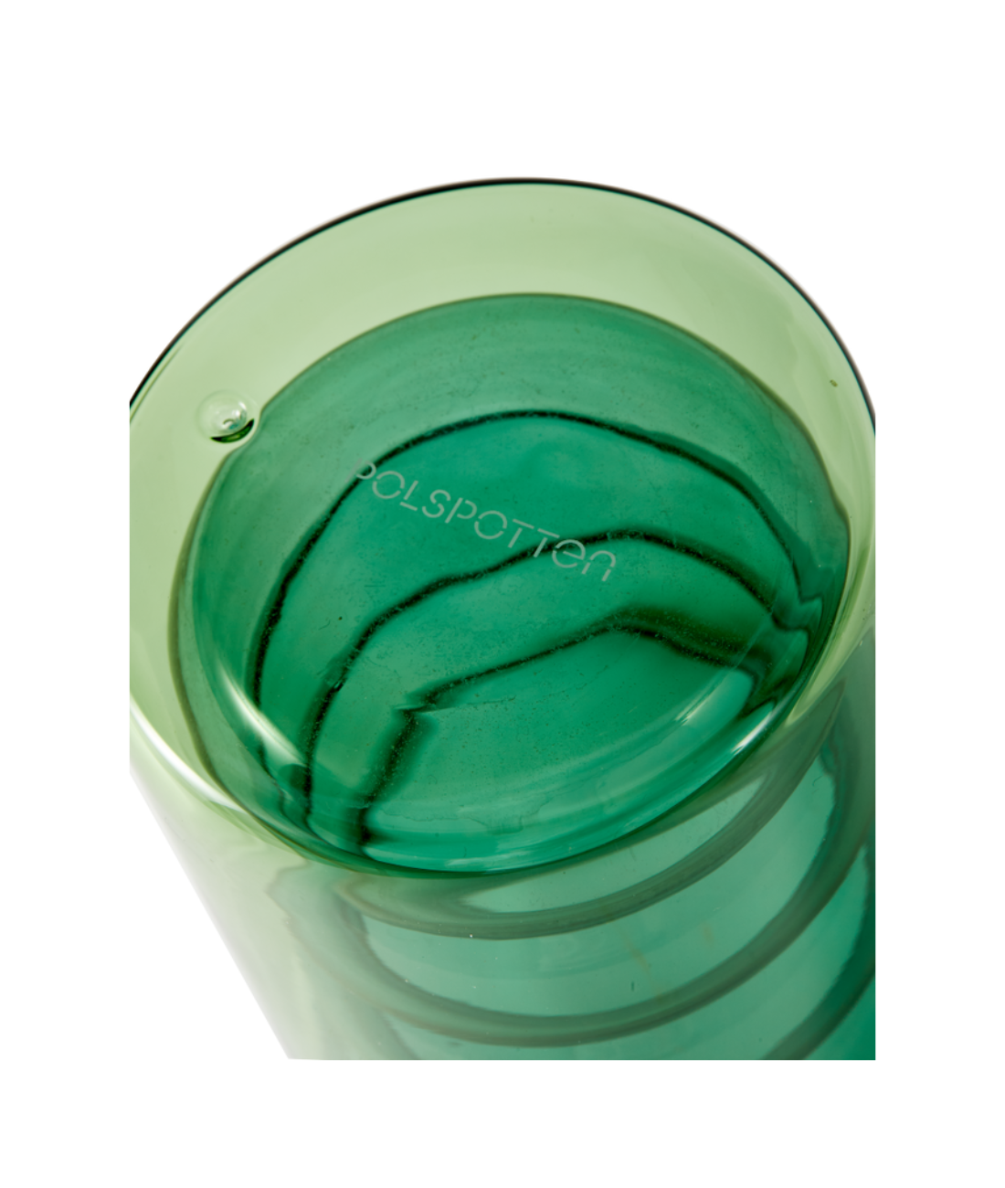 CHUBBY dunkelgrünes Glasset