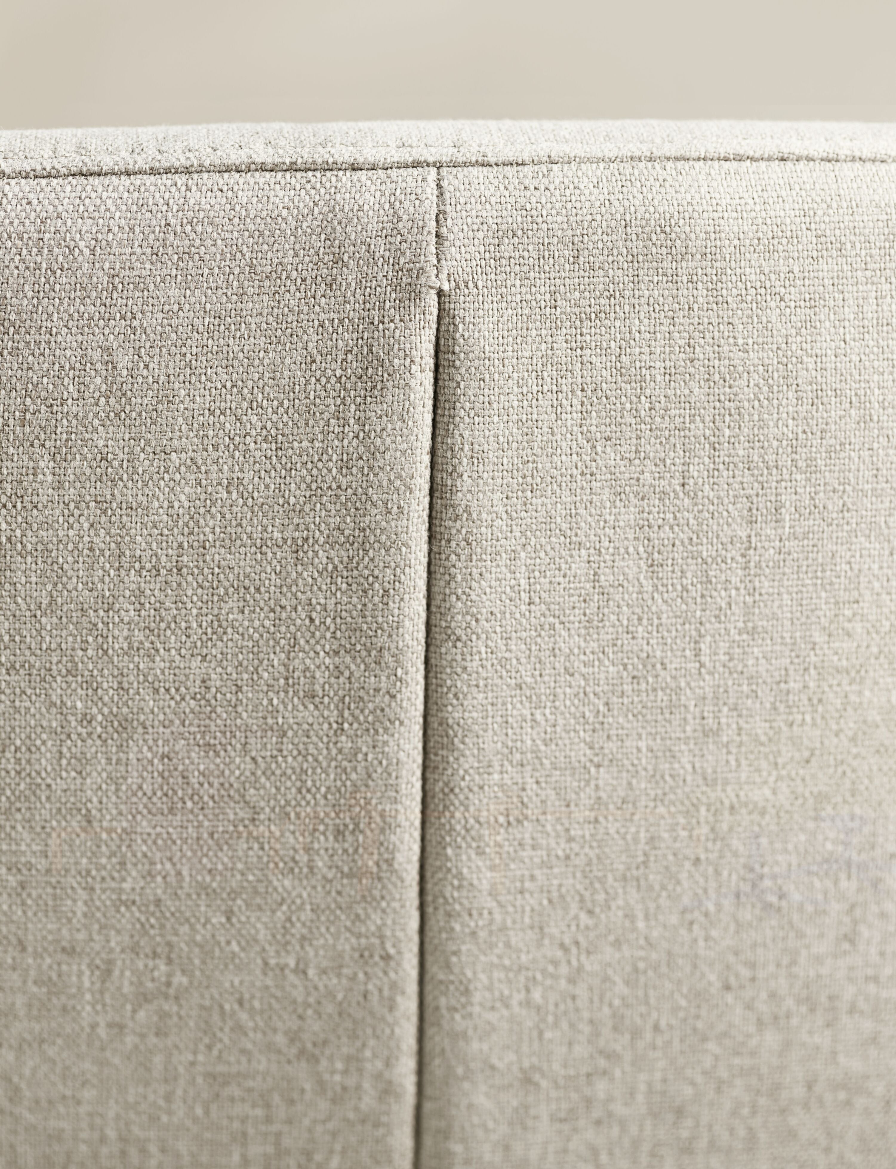 Clara upholstered chair black metal base