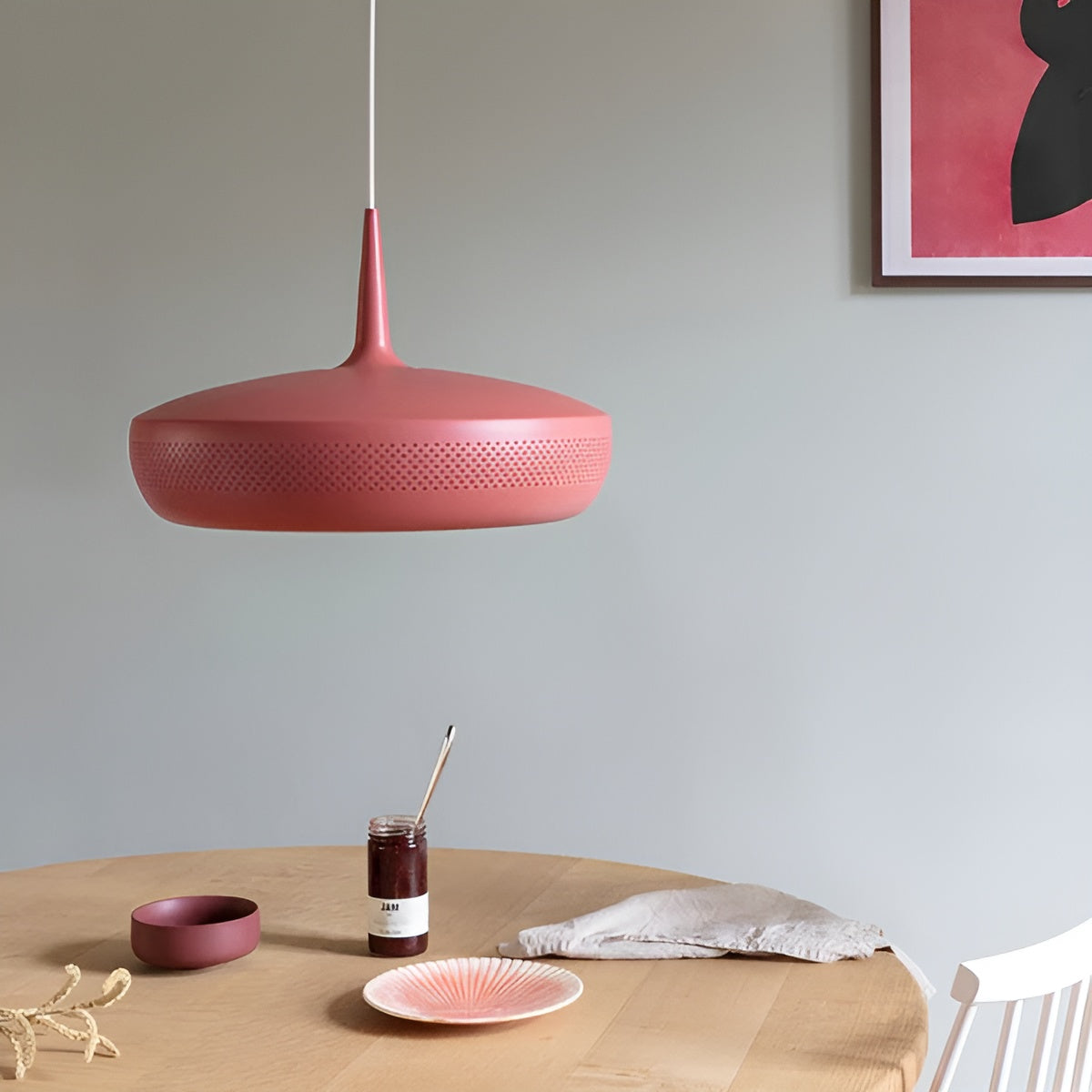CLAVA DINE lampshade light red