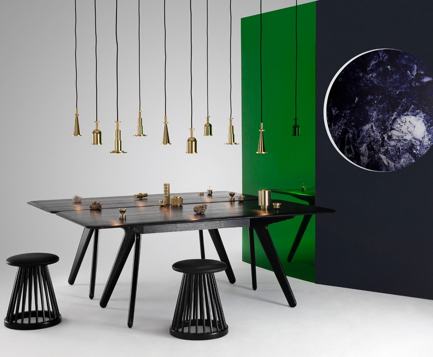 FAN kruk zwart berkenhout