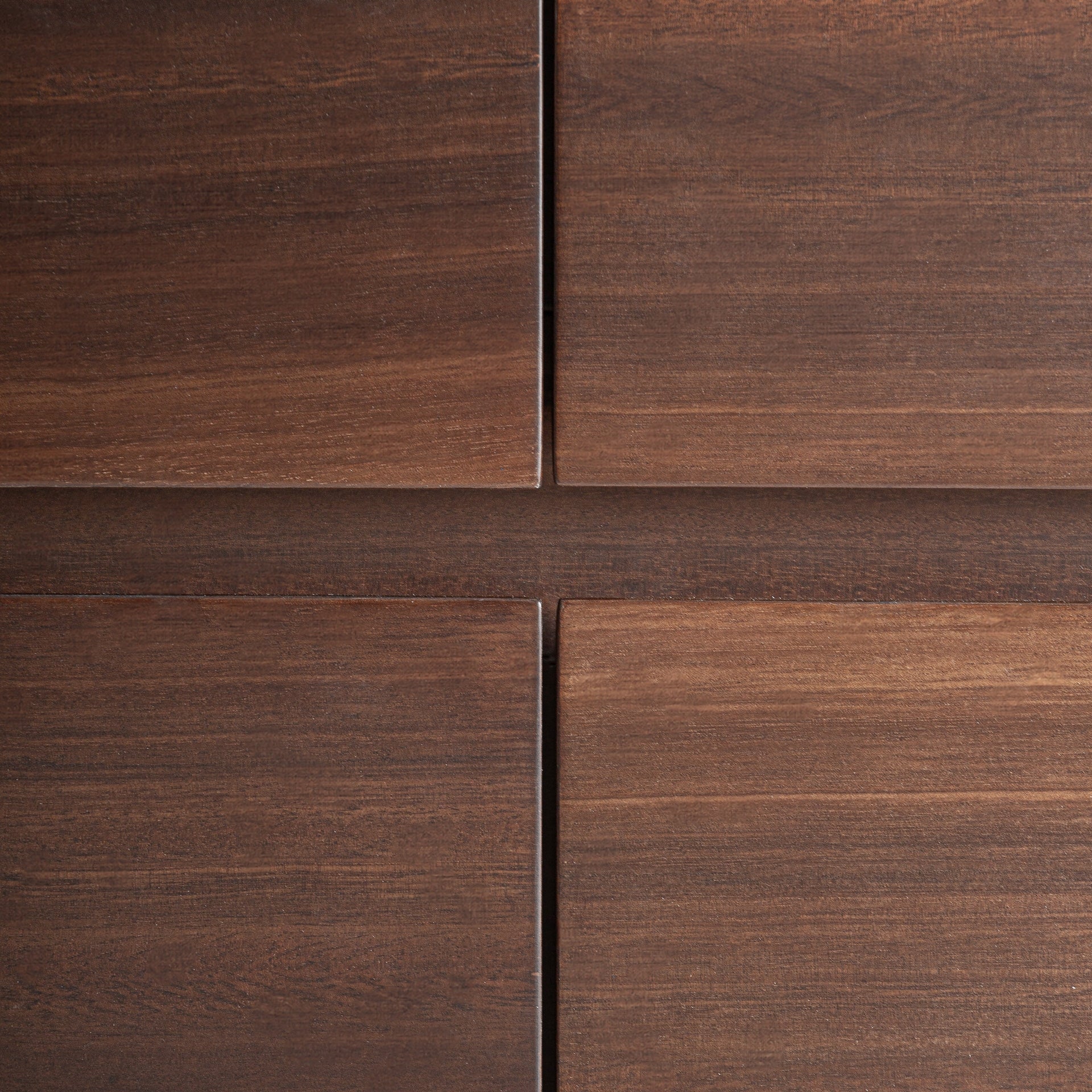 Kast met lades KANDERN van eucalyptus met beige afwerking