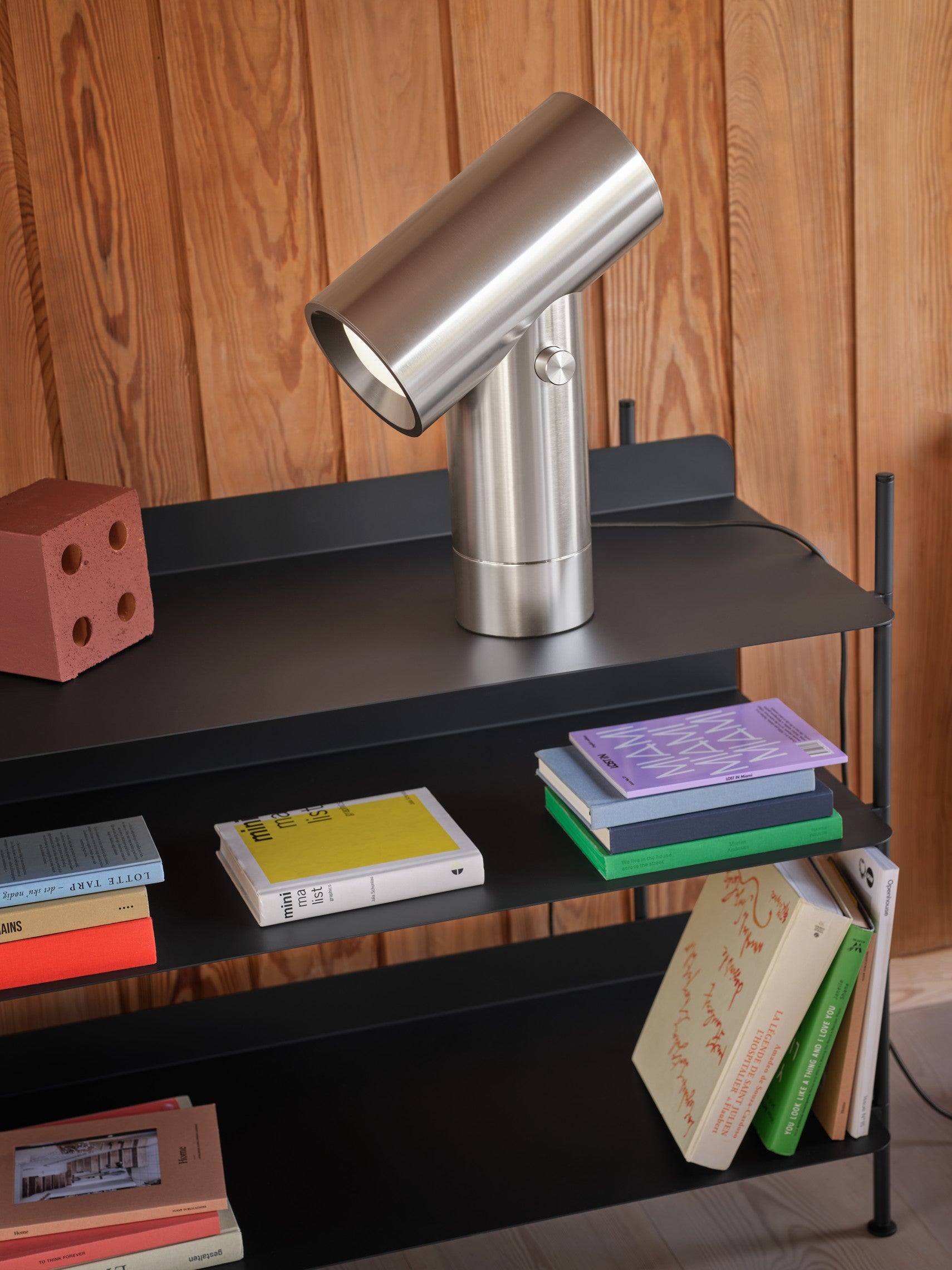 Lampa stołowa BEAM polerowane aluminium