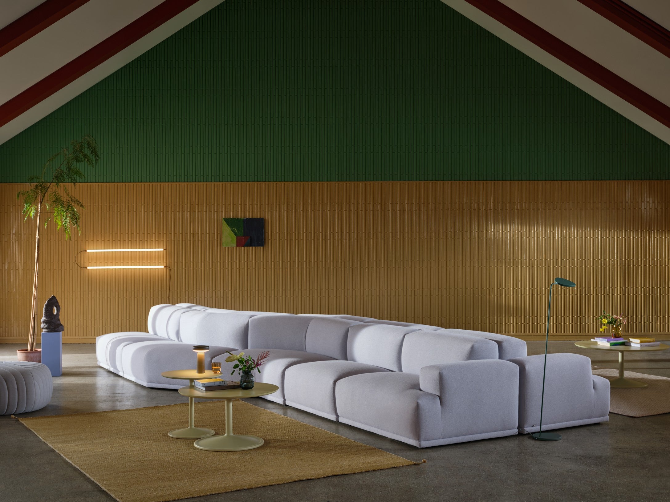 Lampa podłogowa LEAF ciemnozielony