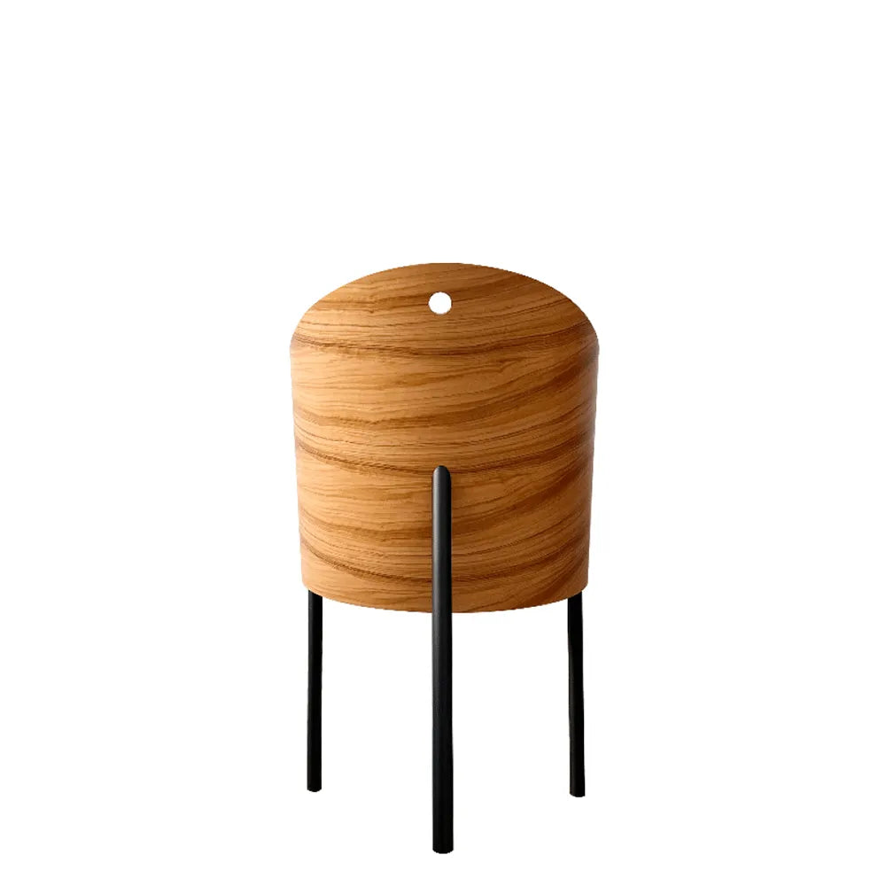 Costs chair olive veneer with beige leather