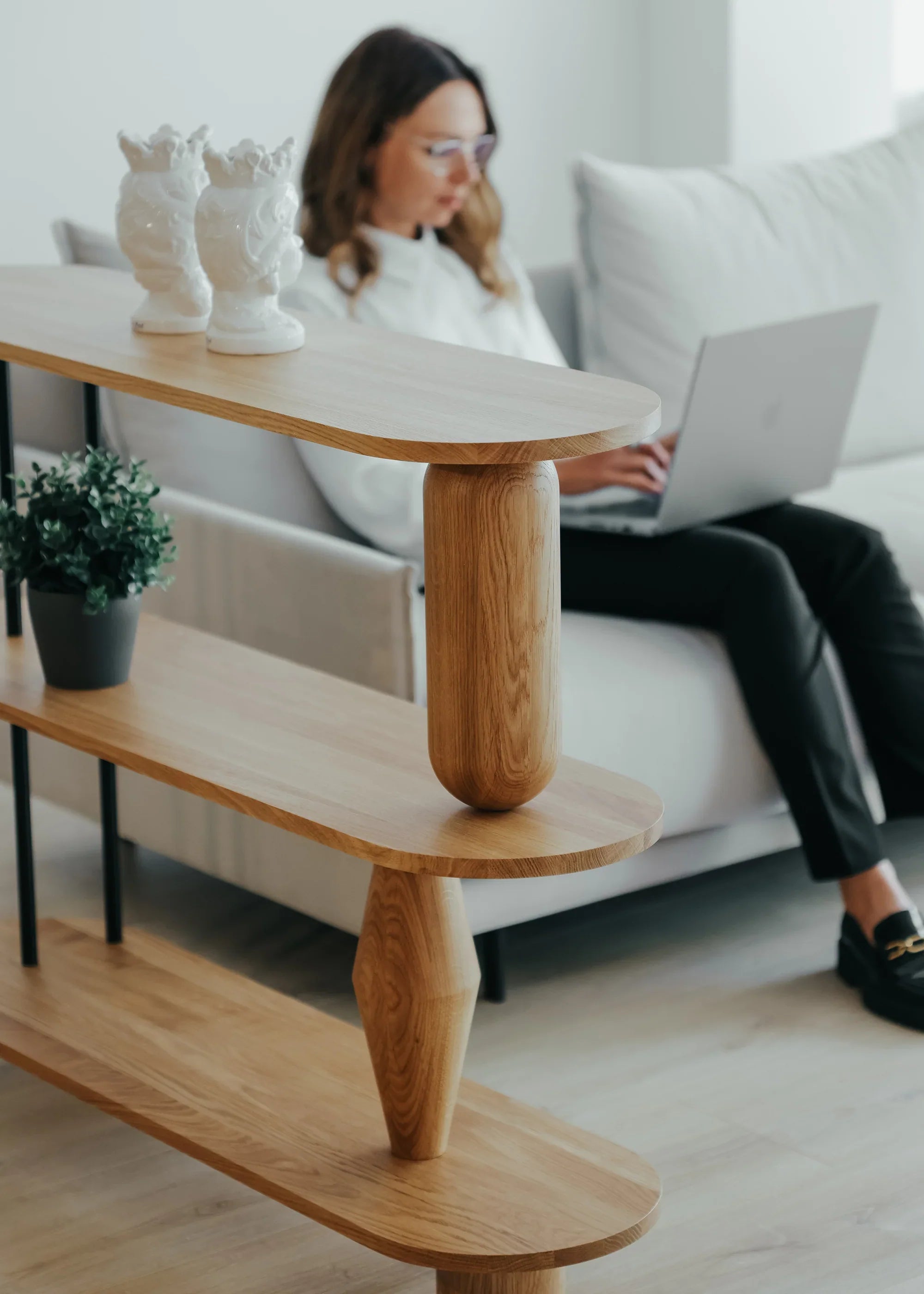 VAZOO Oak Wood Shelf