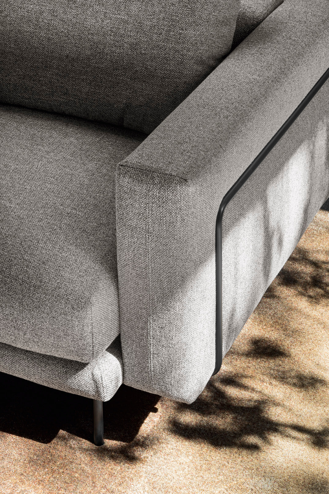 Sofa 3-osobowa ROD MAXI tapicerowana – metal