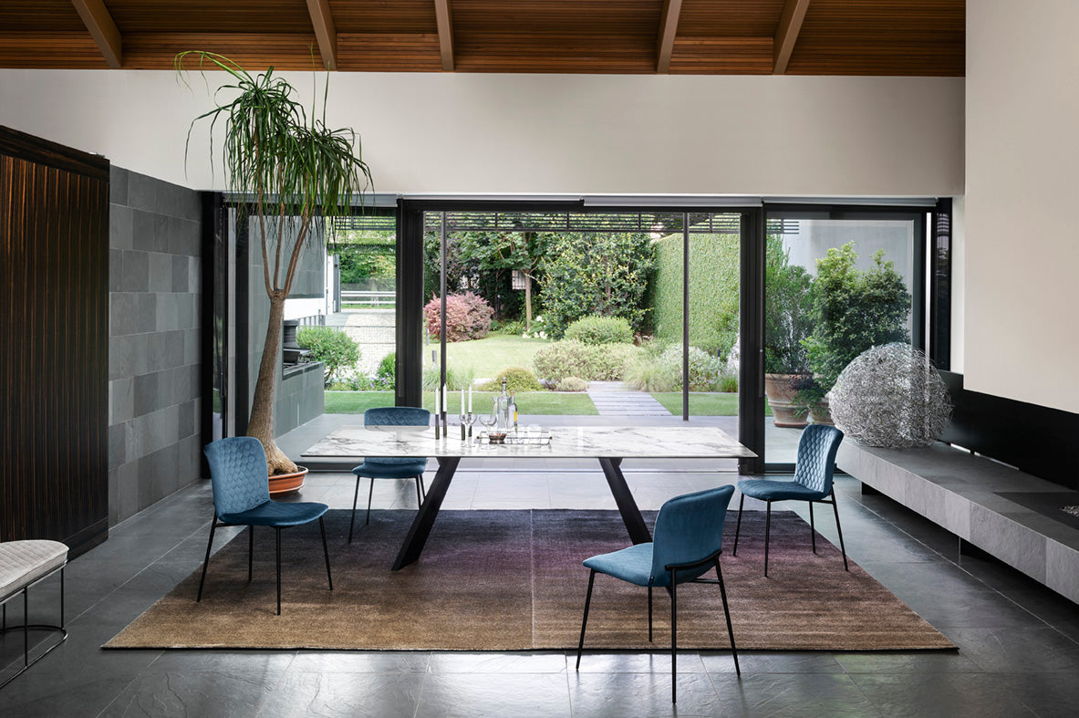 LOVE upholstered chair with a golden base