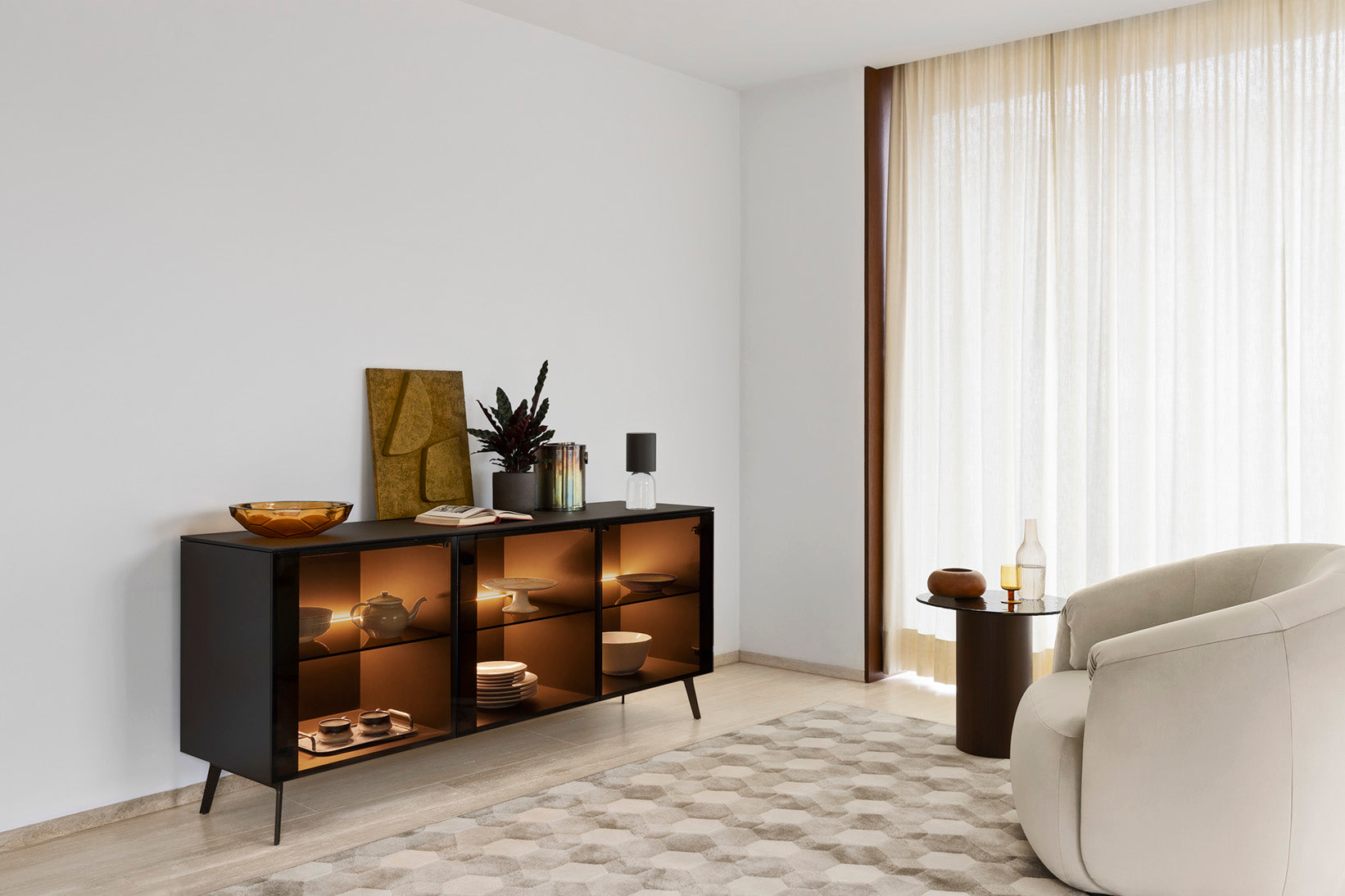 Draaistoel HAVEN gestoffeerd