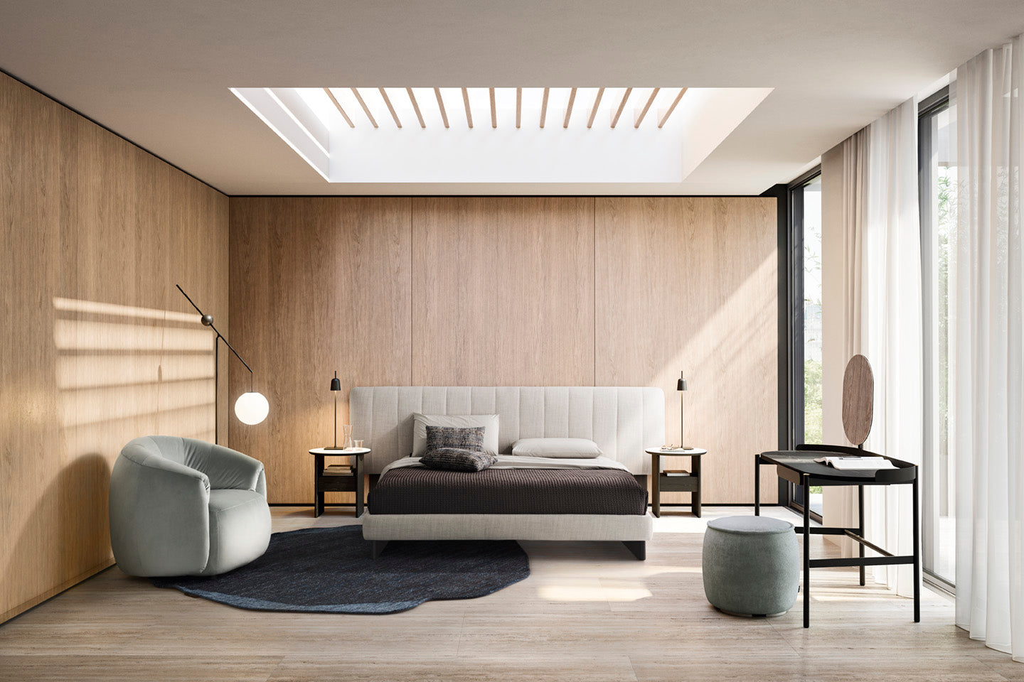 Draaistoel HAVEN gestoffeerd