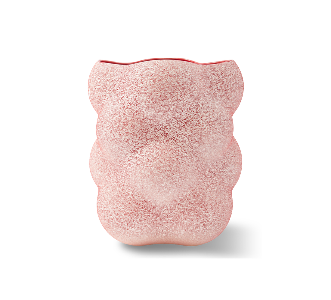 GRAPE korallenrote Vase