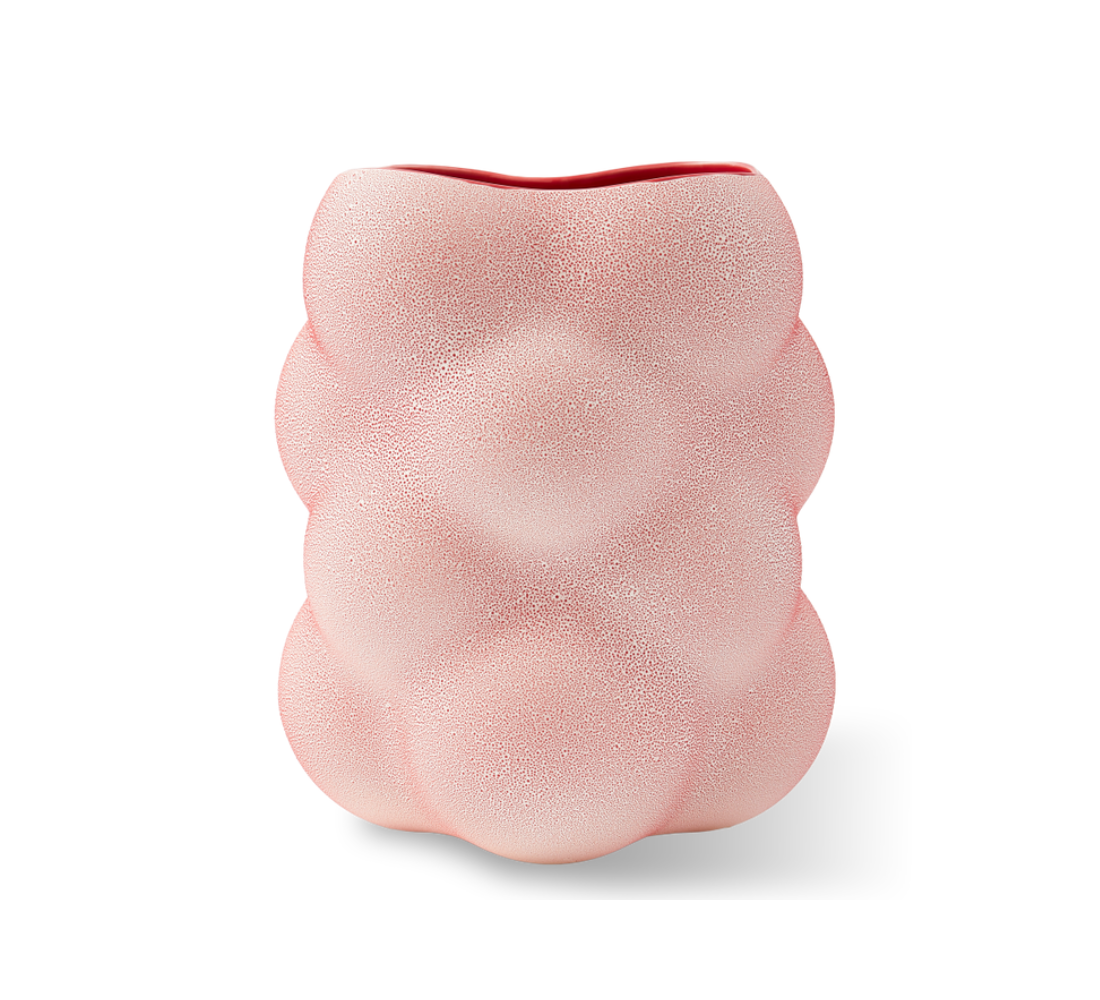 GRAPE korallenrote Vase