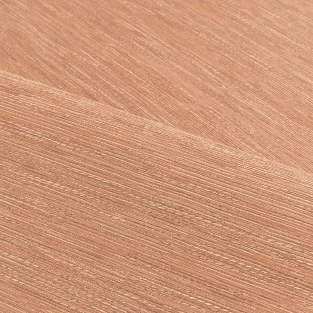 Jacquard Fabric Effect Wallpaper TATAMI - NUDE Almond Coral